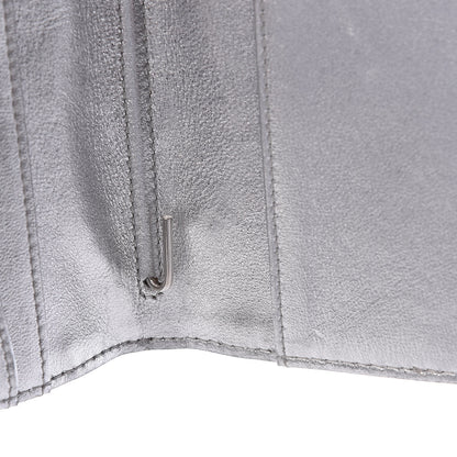 Chanel Metallic Patent Lucky Symbols Agenda Cover Silver 13 of 21