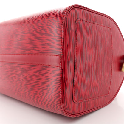 Louis Vuitton Epi Speedy 30 Castillan Red 9 of 15