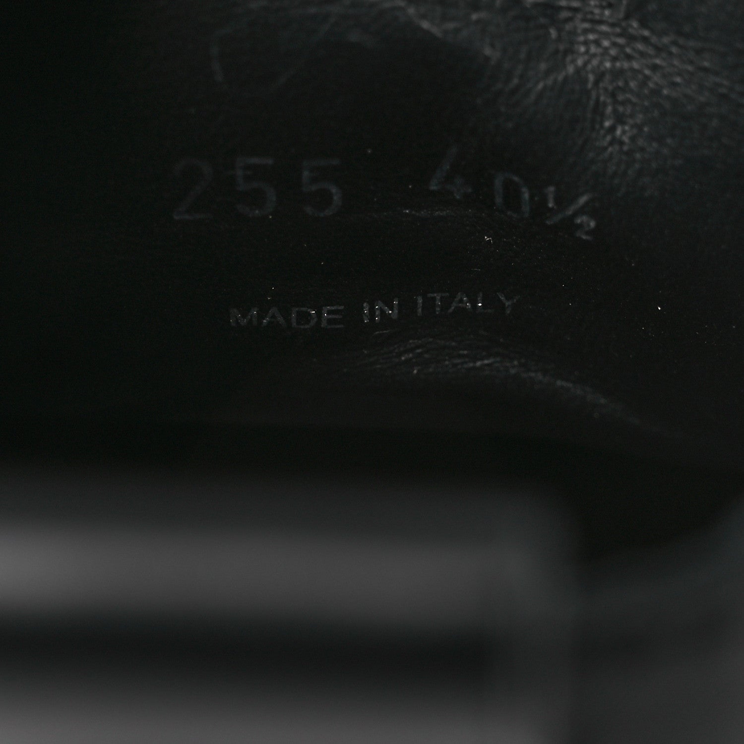 Prada Spazzolato Rois Nylon Metal Triangle Logo Monolith Pouch Pocket 55mm Boots 40.5 Black 10 of 12