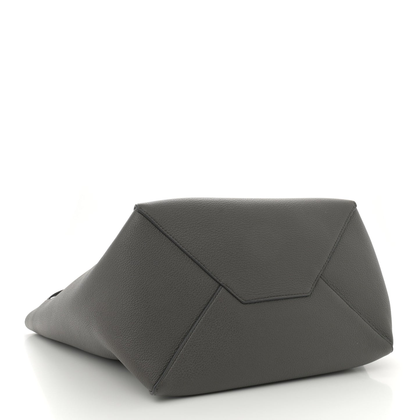 Soft Grained Calfskin Medium Belt Cabas Phantom Grey