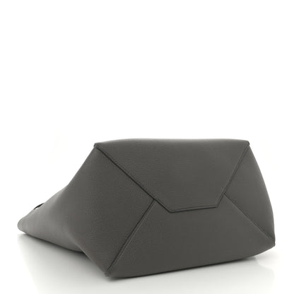 Celine Soft Grained Calfskin Medium Belt Cabas Phantom Grey 4 of 10