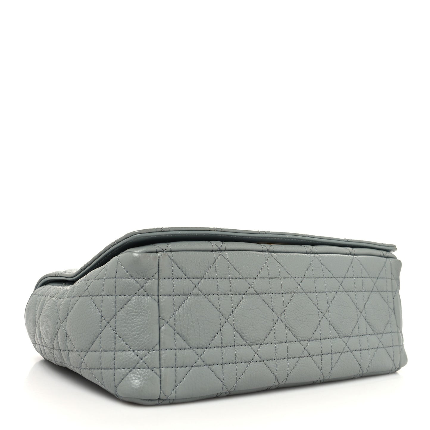 Calfskin Cannage Medium Caro Bag Grey