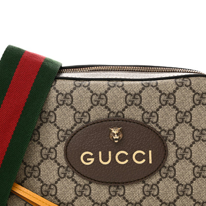 Gucci GG Supreme Monogram Web Neo Vintage Shoulder Bag Beige New Acero Crop 7 of 11