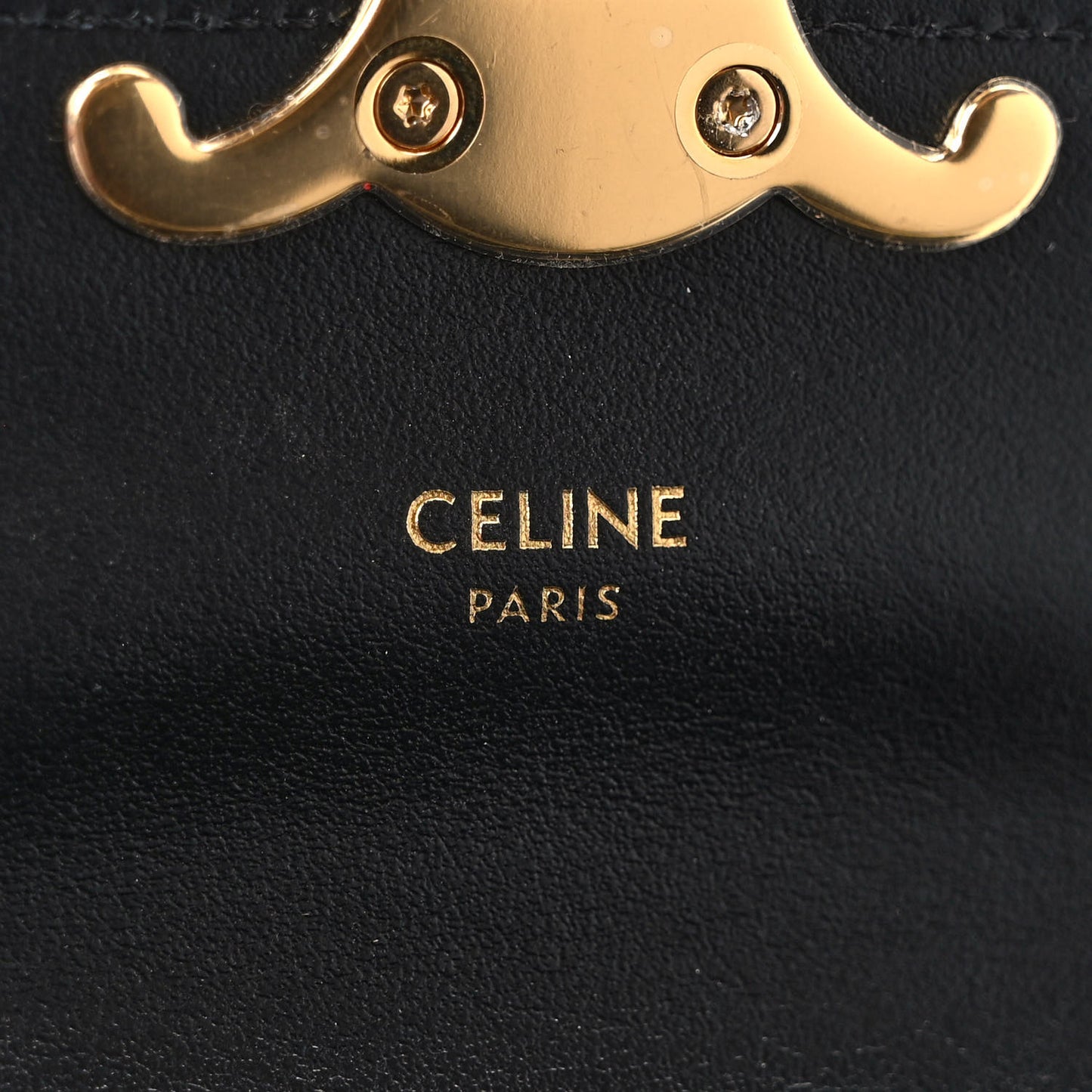 Shiny Calfskin Mini Triomphe Black