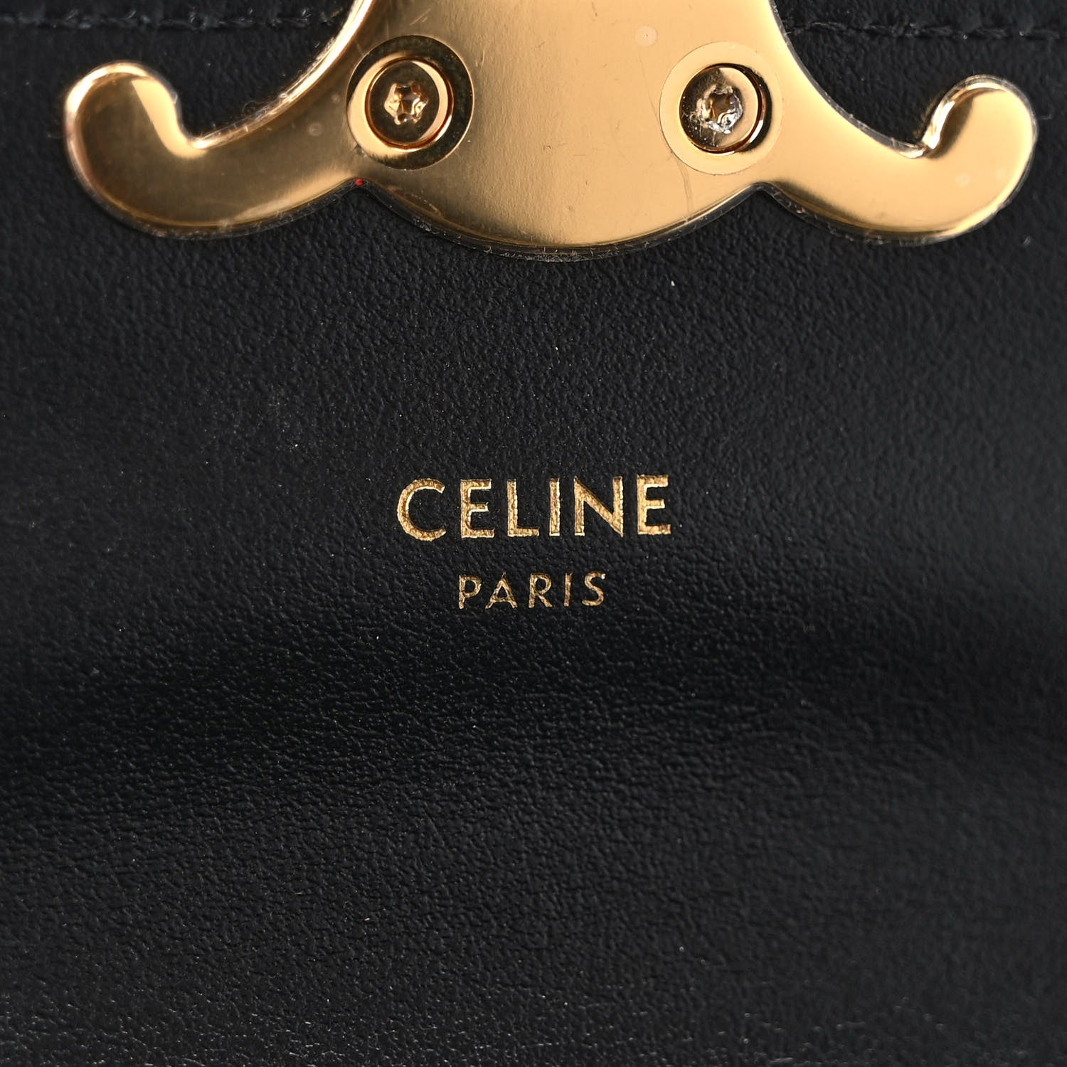 Celine Shiny Calfskin Mini Triomphe Black 6 of 9