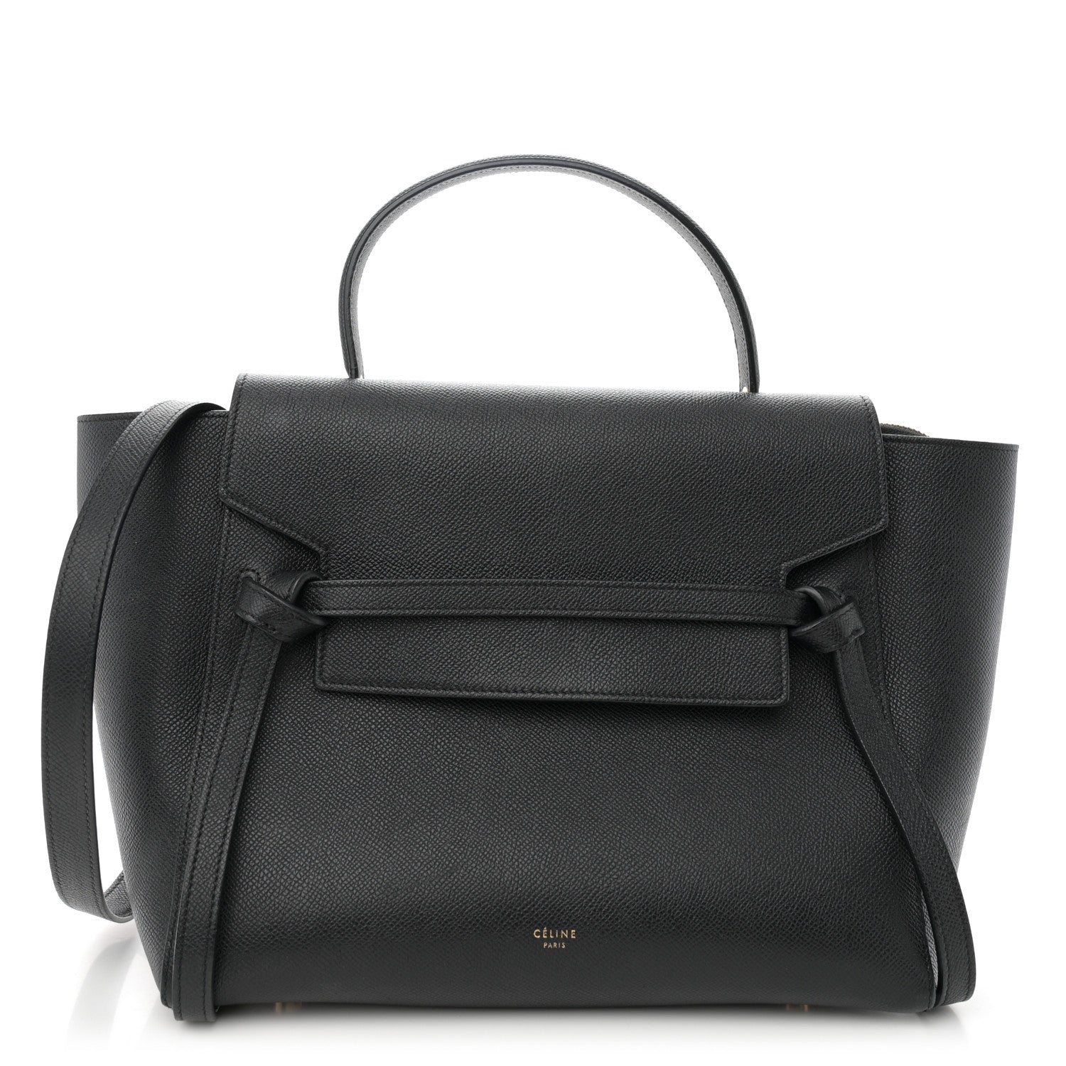 Celine Grained Calfskin Mini Belt Bag Black 1 of 11