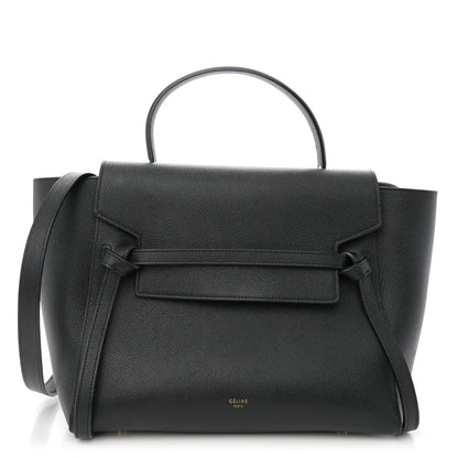 Celine Grained Calfskin Mini Belt Bag Black 1 of 11