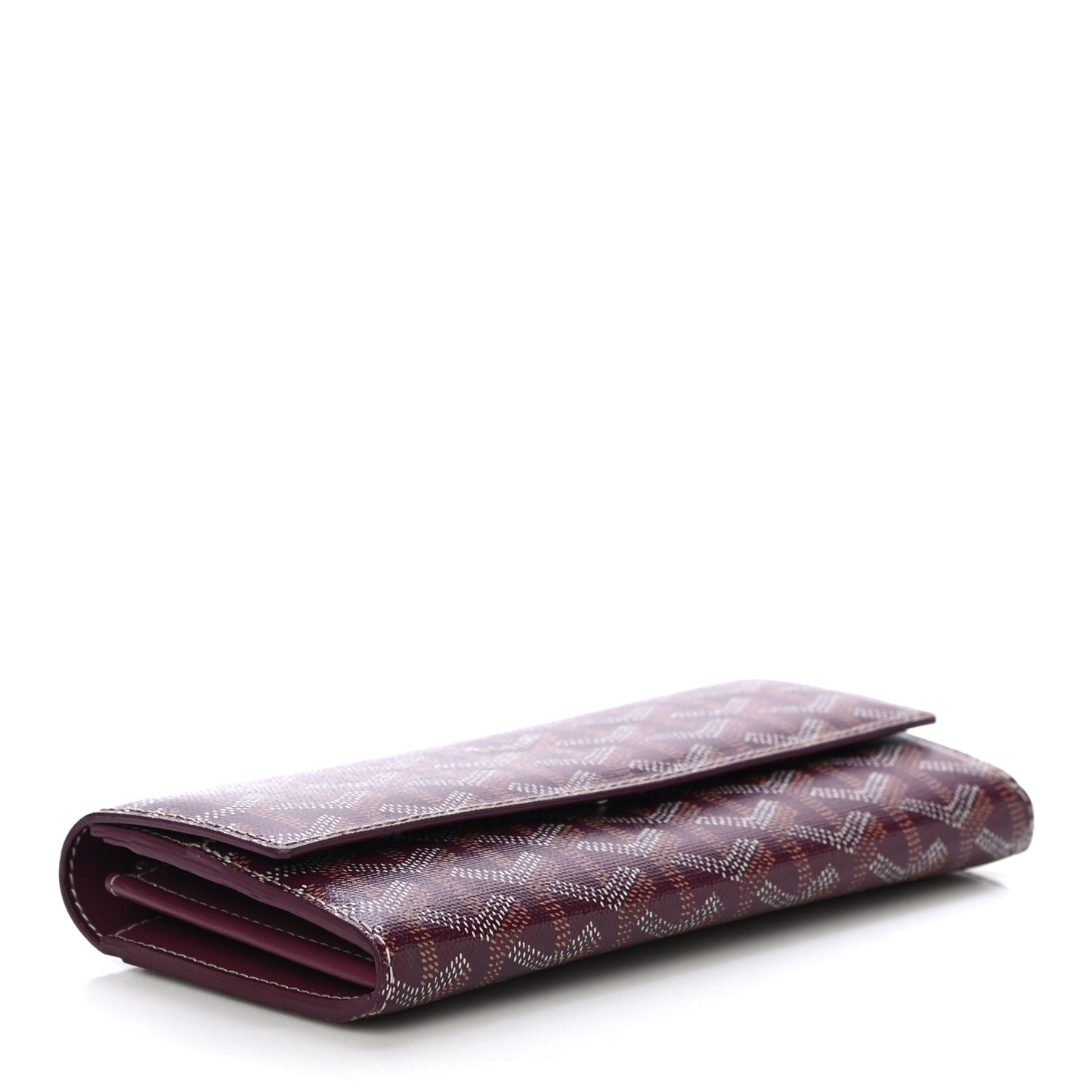 Goyardine Varenne Long Wallet Burgundy