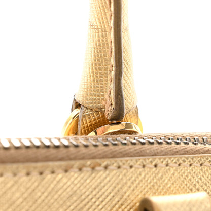 Prada Saffiano Lux Small Promenade Tote Platino 17 of 22