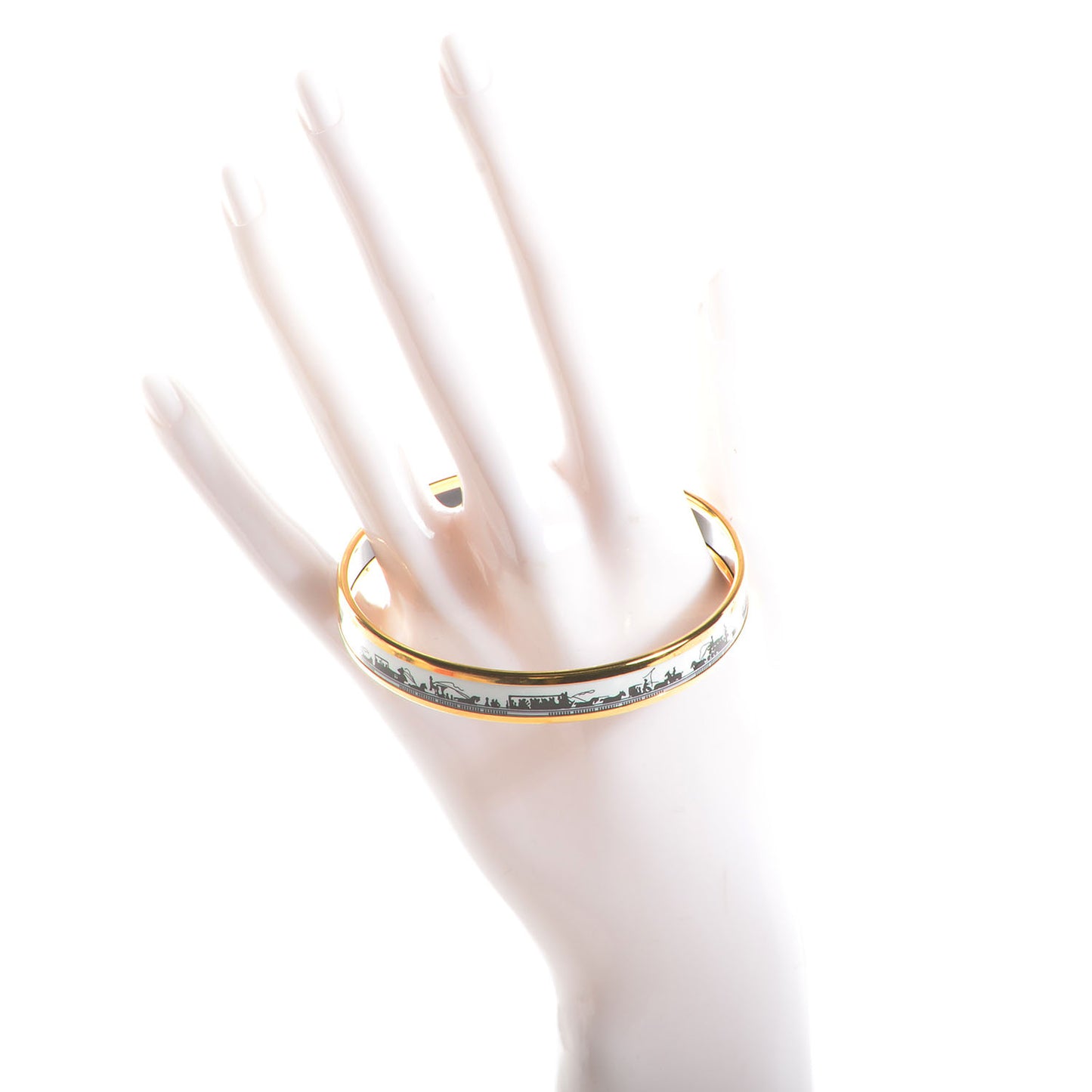 Enamel Printed Carriage Narrow Bracelet 70
