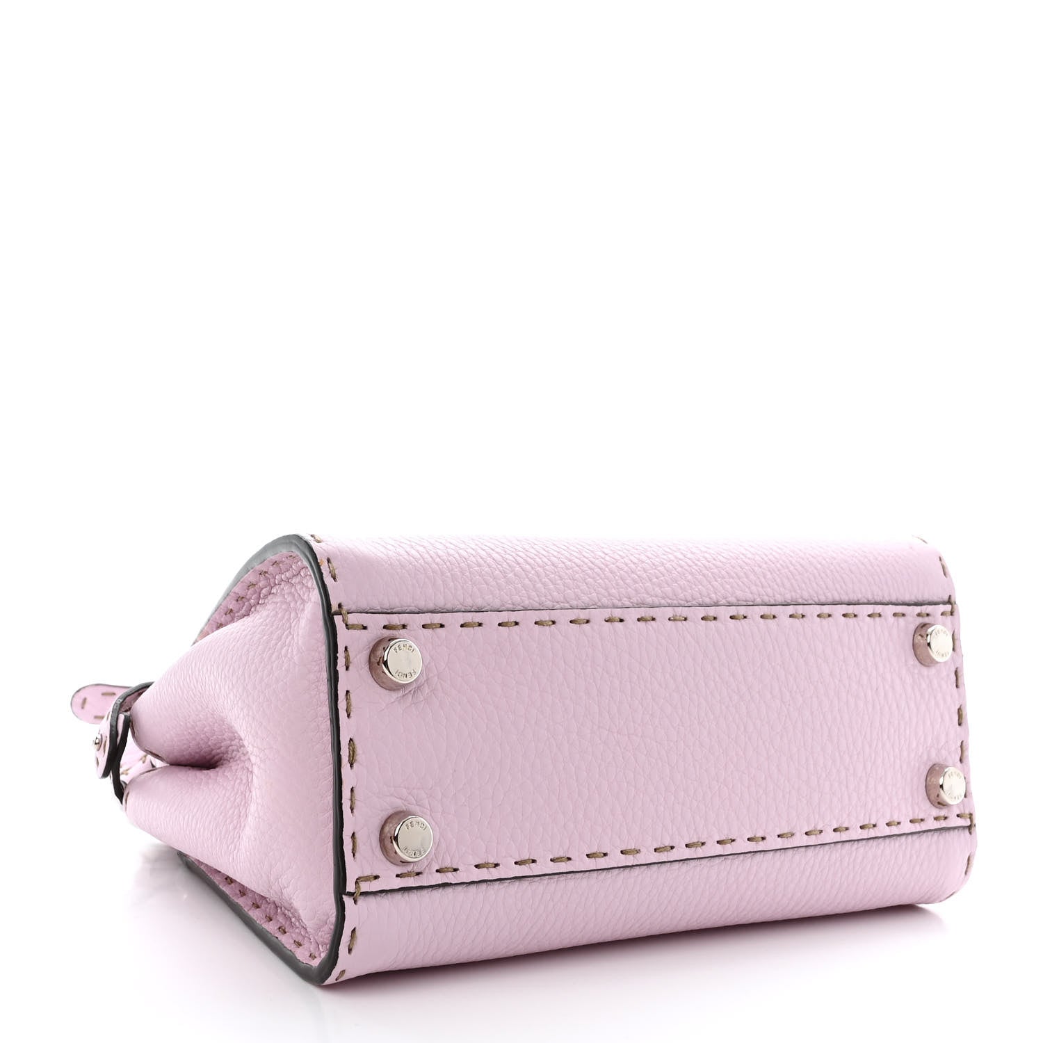 Fendi Cuoio Romano Selleria Mini Peekaboo Iconic Satchel Anemone 4 of 12