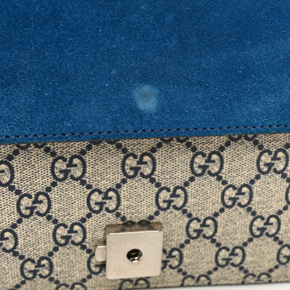 Gucci GG Supreme Monogram Blooms Small Dionysus Shoulder Bag Beige Navy Vintage Blue 11 of 11