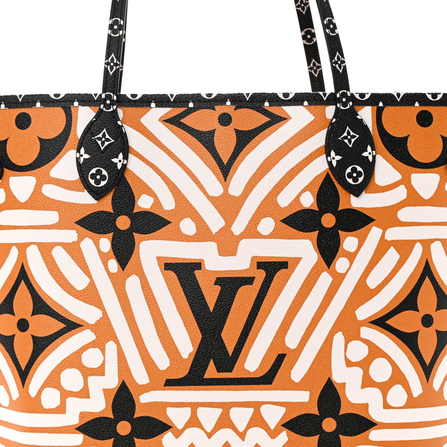 LOUIS VUITTON Monogram Giant Crafty Neverfull MM Creme Caramel