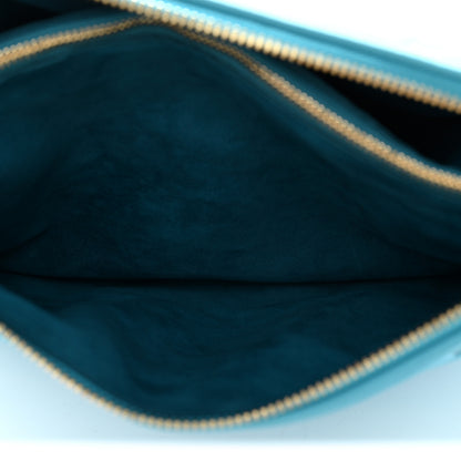 Louis Vuitton Lambskin Embossed Monogram Coussin PM Turquoise 7 of 10