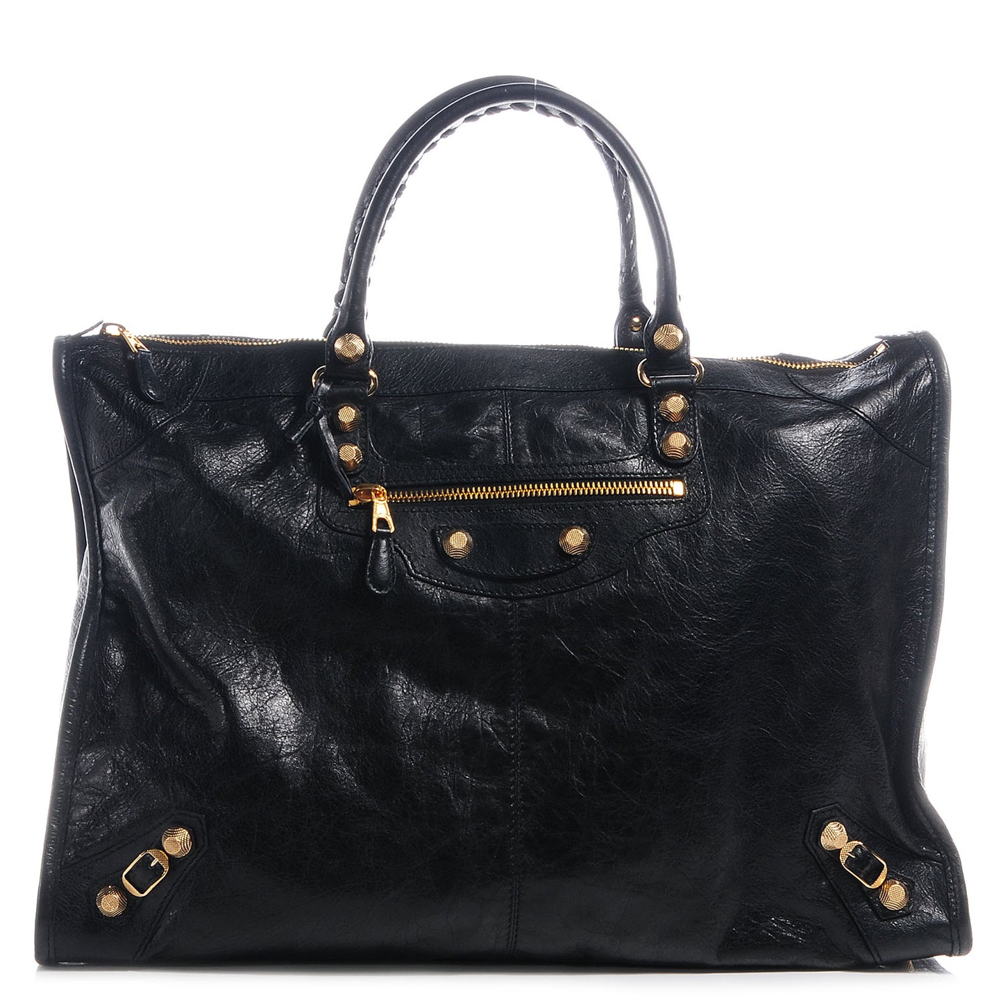 Agneau Giant 12 Gold Hardware Weekender Black