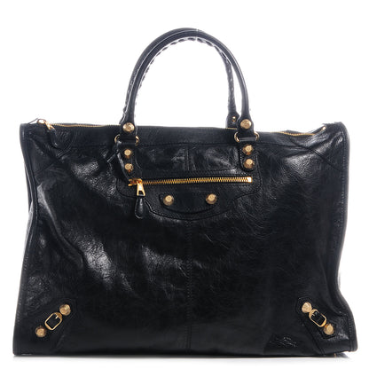 Balenciaga Agneau Giant 12 Gold Hardware Weekender Black 1 of 9