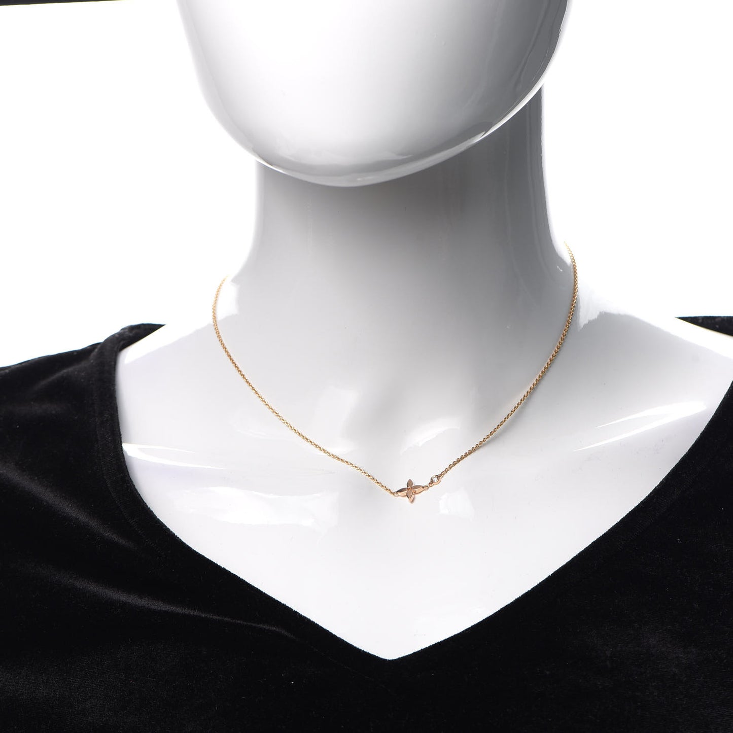 18K Pink Gold Diamond Idylle Blossom Pendant Necklace