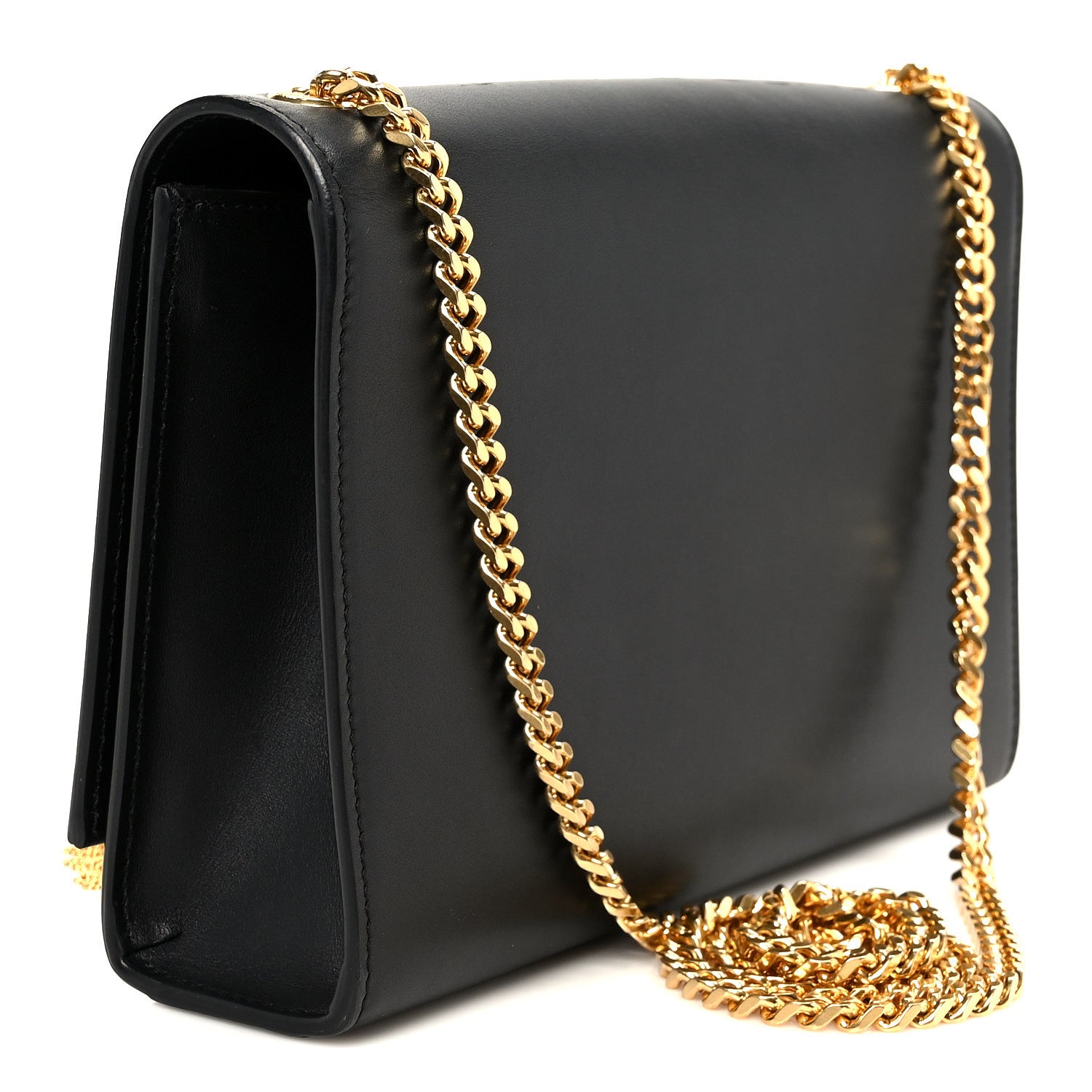 Saint Laurent Smooth Calfskin Medium Classic Monogram Kate Tassel Satchel Black 2 of 11