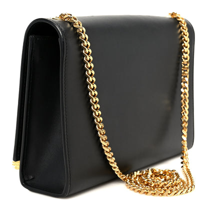 Saint Laurent Smooth Calfskin Medium Classic Monogram Kate Tassel Satchel Black 2 of 11