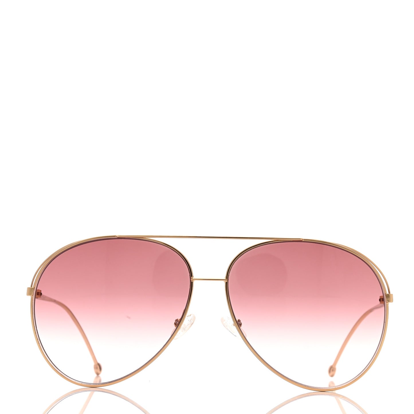 Metal Aviator Sunglasses FF0286/S Rose Gold