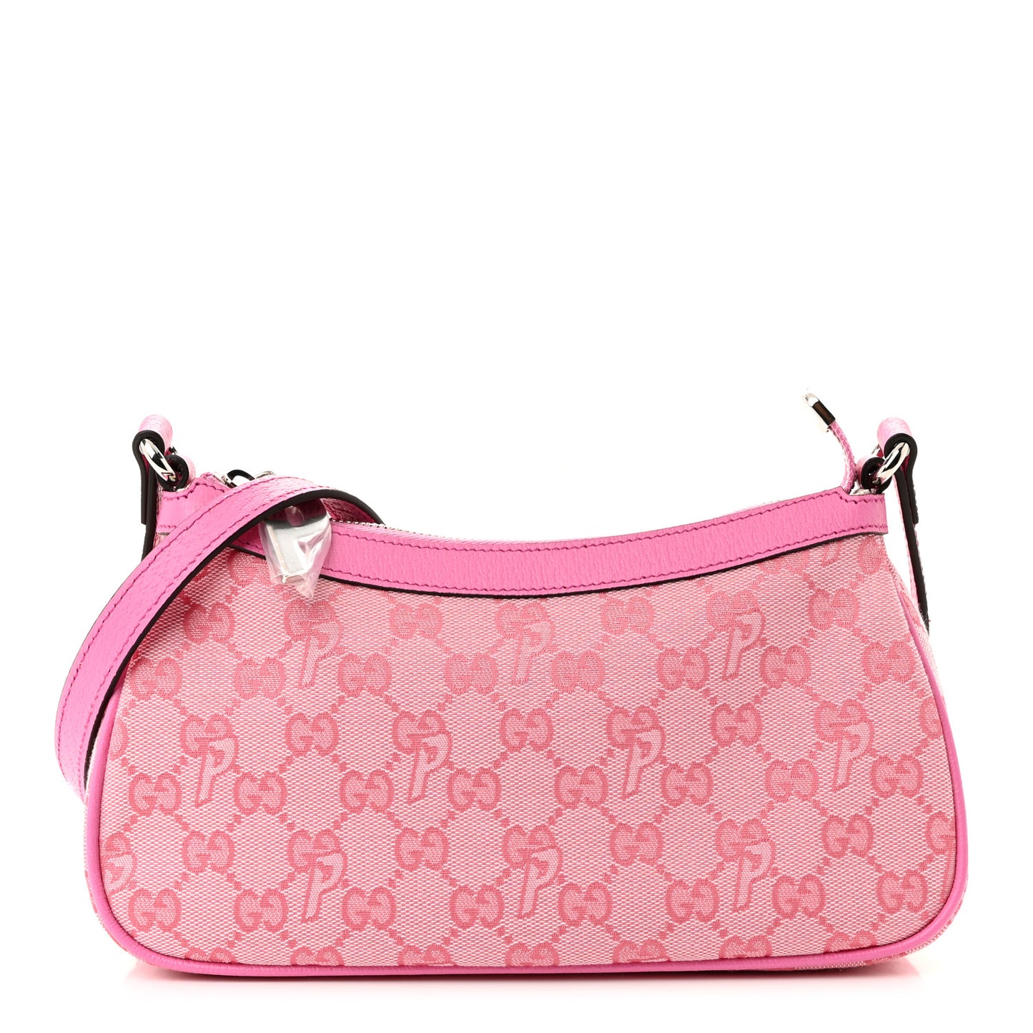 X PALACE GG Supreme Monogram Palace Textured Dollar Calfskin Shoulder Bag Pink Pale Rose Palace
