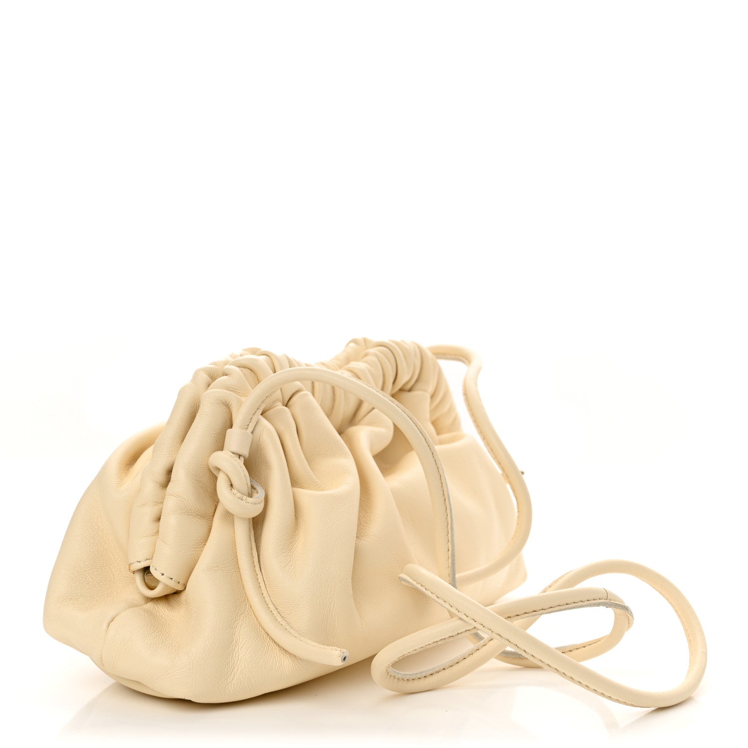 Mansur Gavriel Lambskin Mini Cloud Clutch Pearl 3 of 10