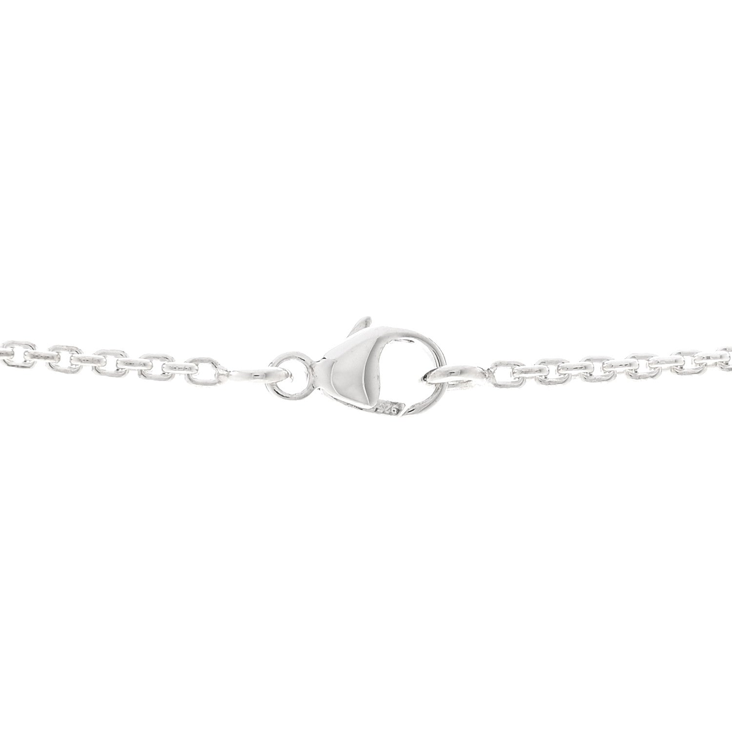 Louis Vuitton Sterling Silver Lockit Necklace 4 of 6