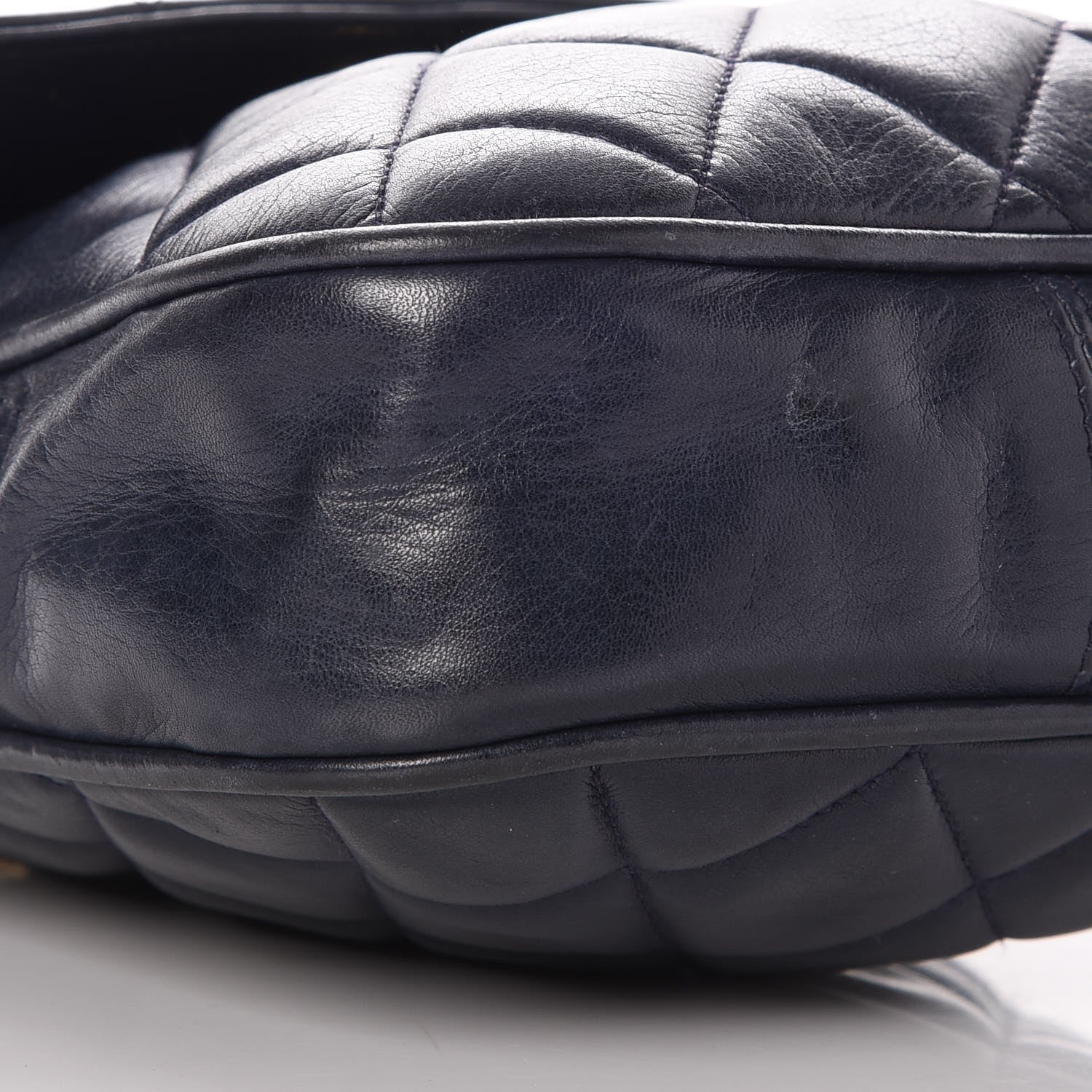 Chanel Lambskin Quilted Mini Flap Navy Blue 10 of 12