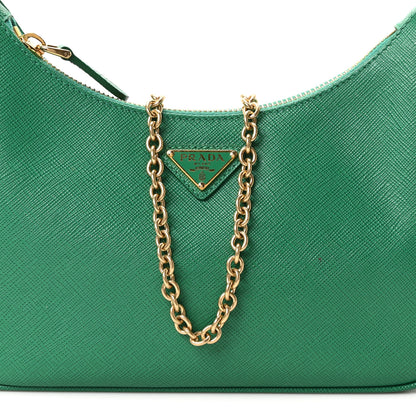 Prada Saffiano Lux Re-Edition 2005 Shoulder Bag Mango 9 of 11