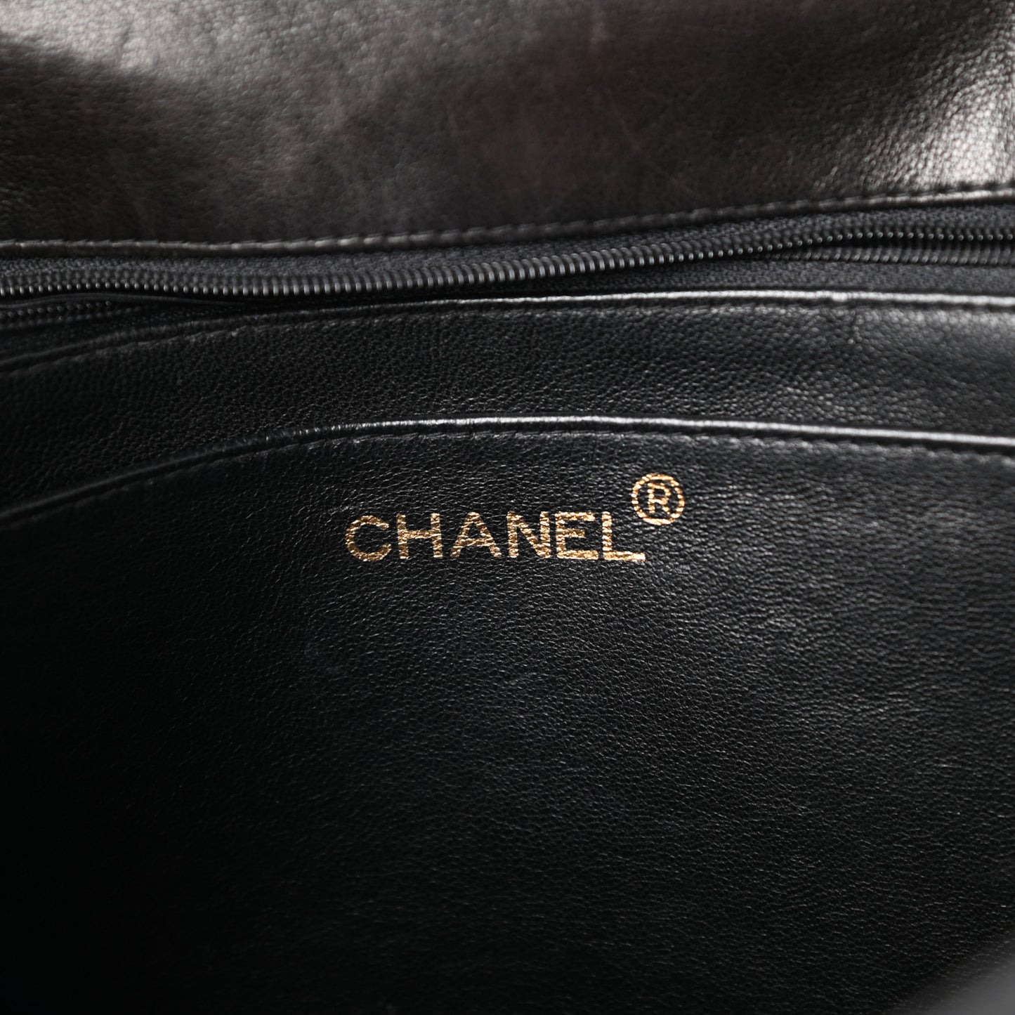 Lambskin Quilted XL Jumbo Single Flap Black
