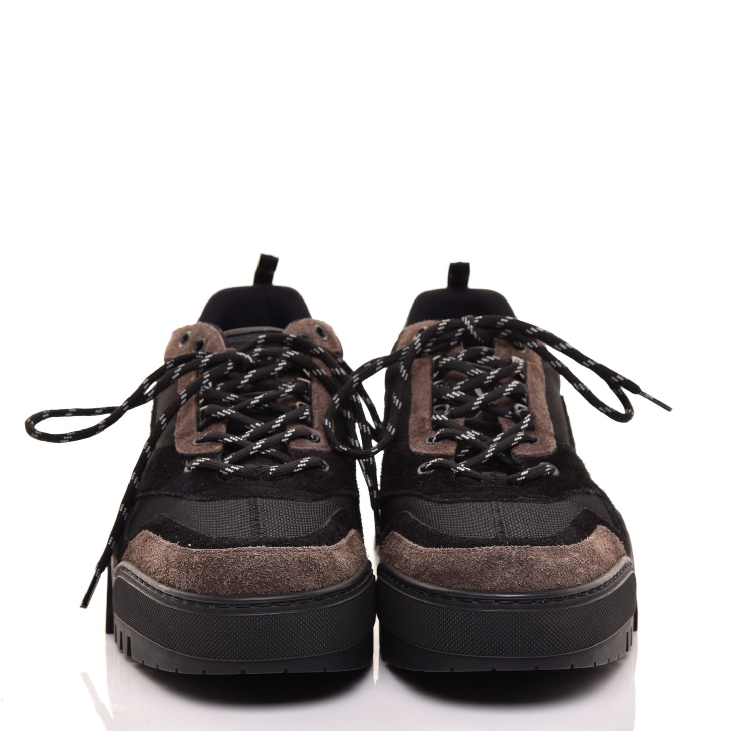 Nubuck Suede Technical Nylon Mens LV Hiking Sneakers 8.5 Black