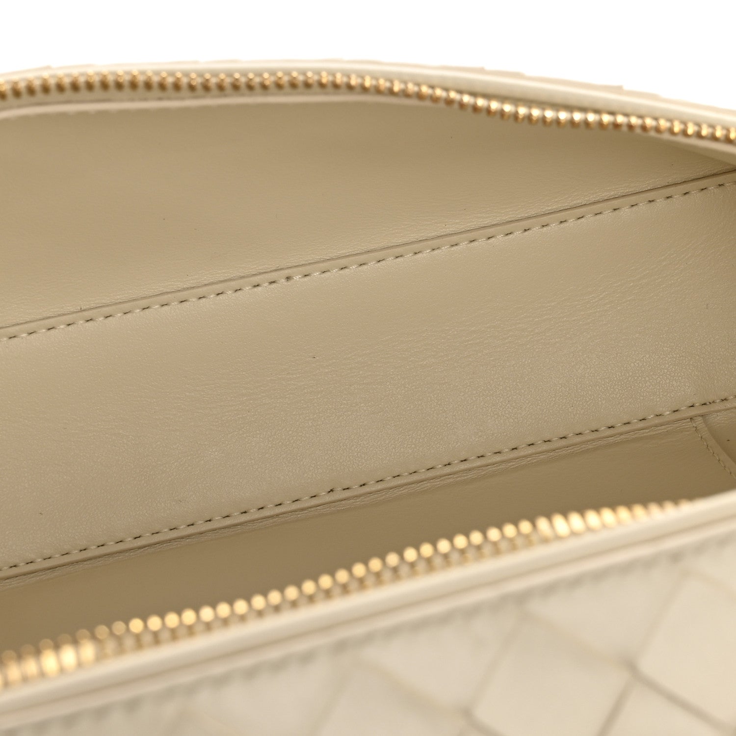 Bottega Veneta Calfskin Intrecciato Bang Bang Vanity Case Sea Salt