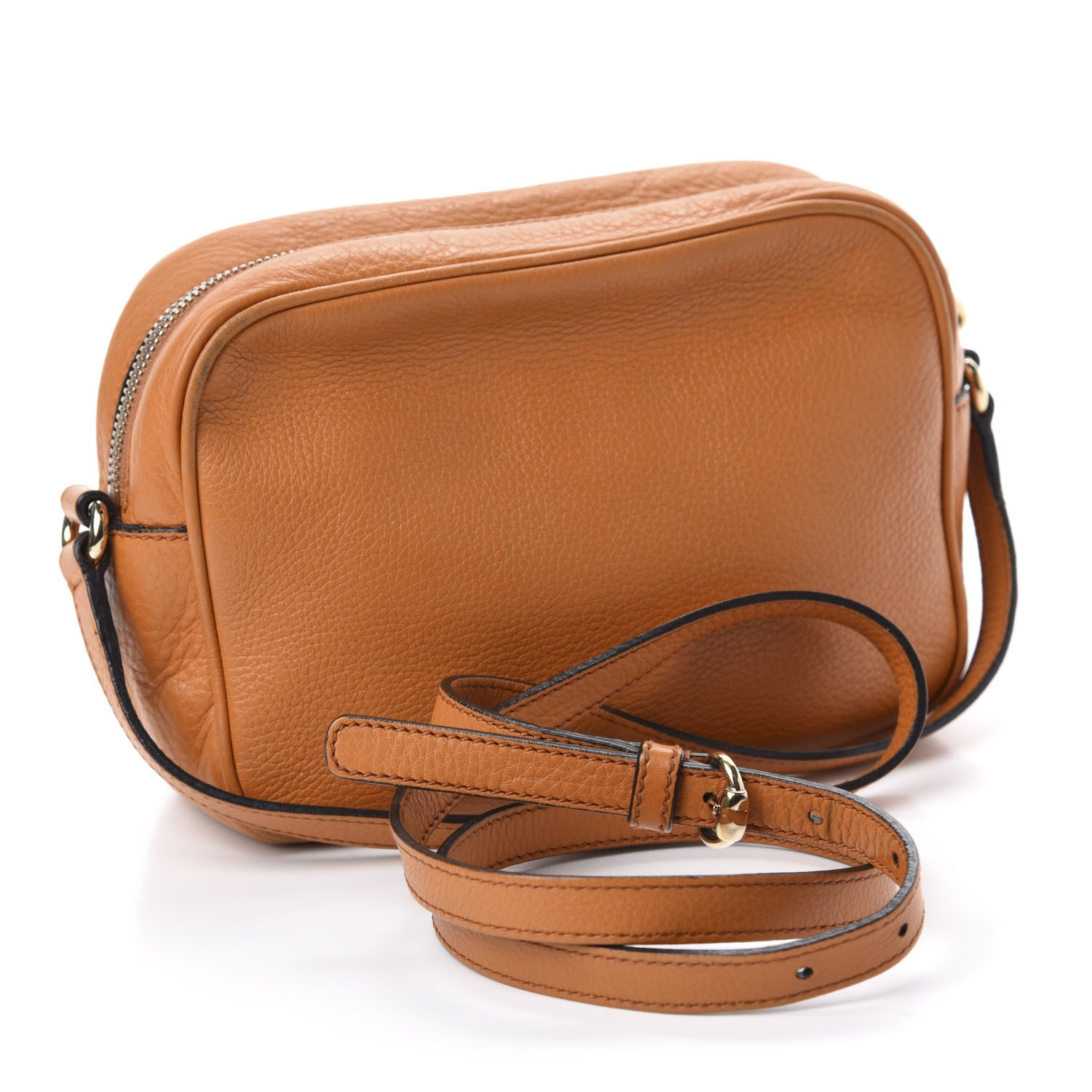 Gucci Pebbled Calfskin Small Soho Disco Bag Curcuma 3 of 14
