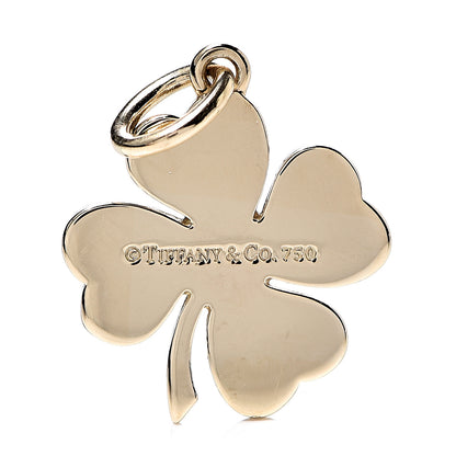 Tiffany 18K Yellow Gold Four Leaf Clover Charm 3 of 3