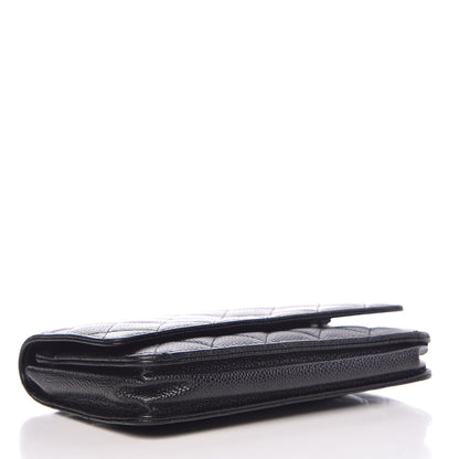 Chanel Caviar Quilted Wallet On Chain WOC Black 4 of 10
