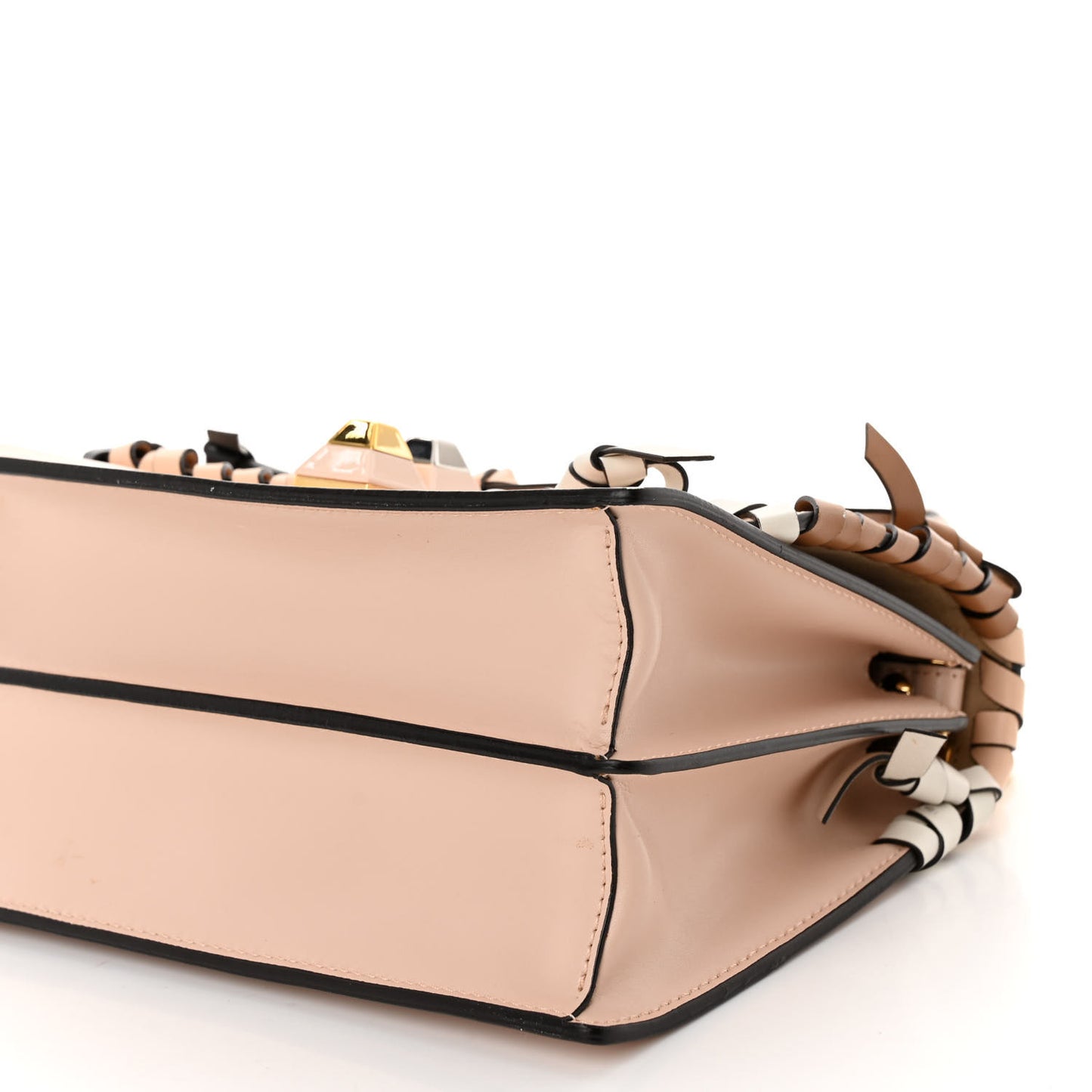 Vitello Liberty Whipstitch Bow Small Kan I Shoulder Bag Plaster Multicolor