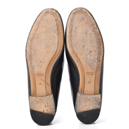 Gucci Lambskin Womens Brixton Horsebit Loafers 38 Black 7 of 13