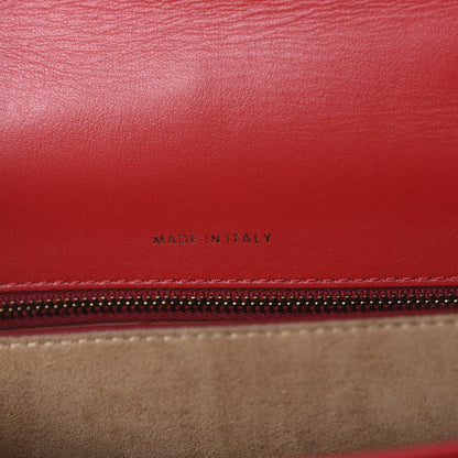 MCM Lambskin Quilted Small Patricia Crossbody Bag Ruby Red 9 of 10