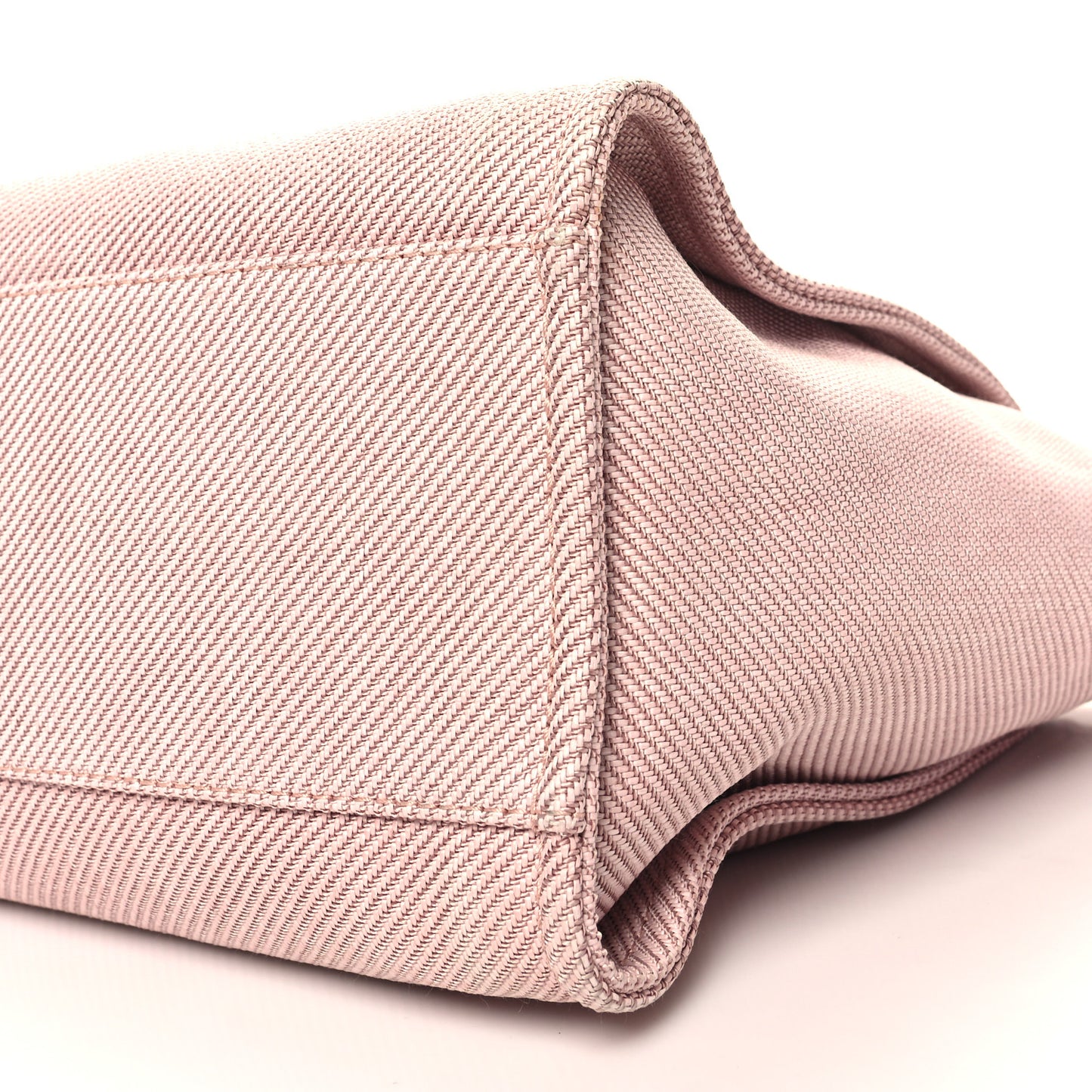 Mixed Fibers Calfskin Medium Deauville Tote Rose Pink