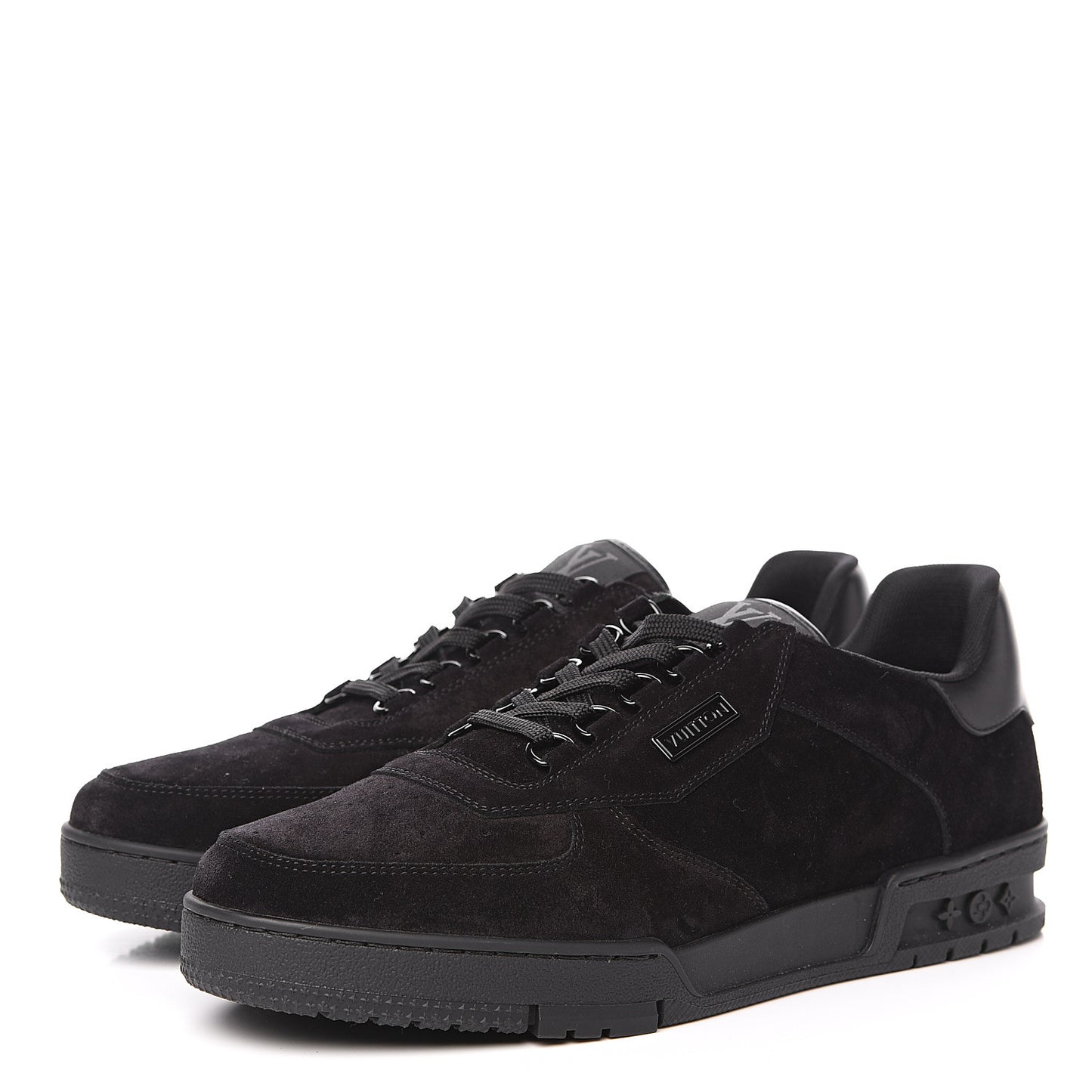 Suede Uniform Sneakers 9.5 Black