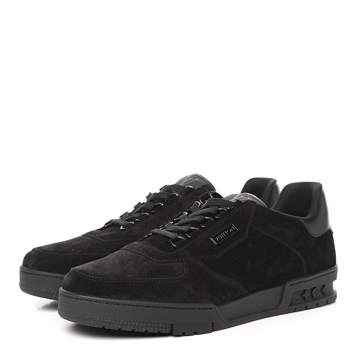 Louis Vuitton Suede Uniform Sneakers 9.5 Black 3 of 8