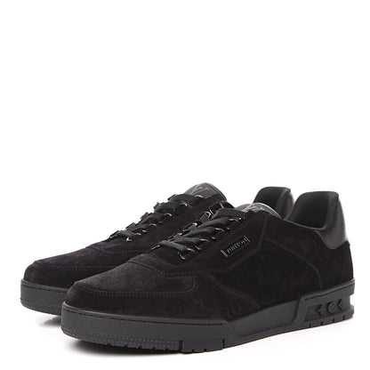 Louis Vuitton Suede Uniform Sneakers 9.5 Black 3 of 8