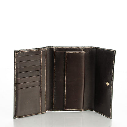 Gucci GG Supreme Monogram Joy Continental Snap Oranizer Wallet Dark Brown 5 of 7