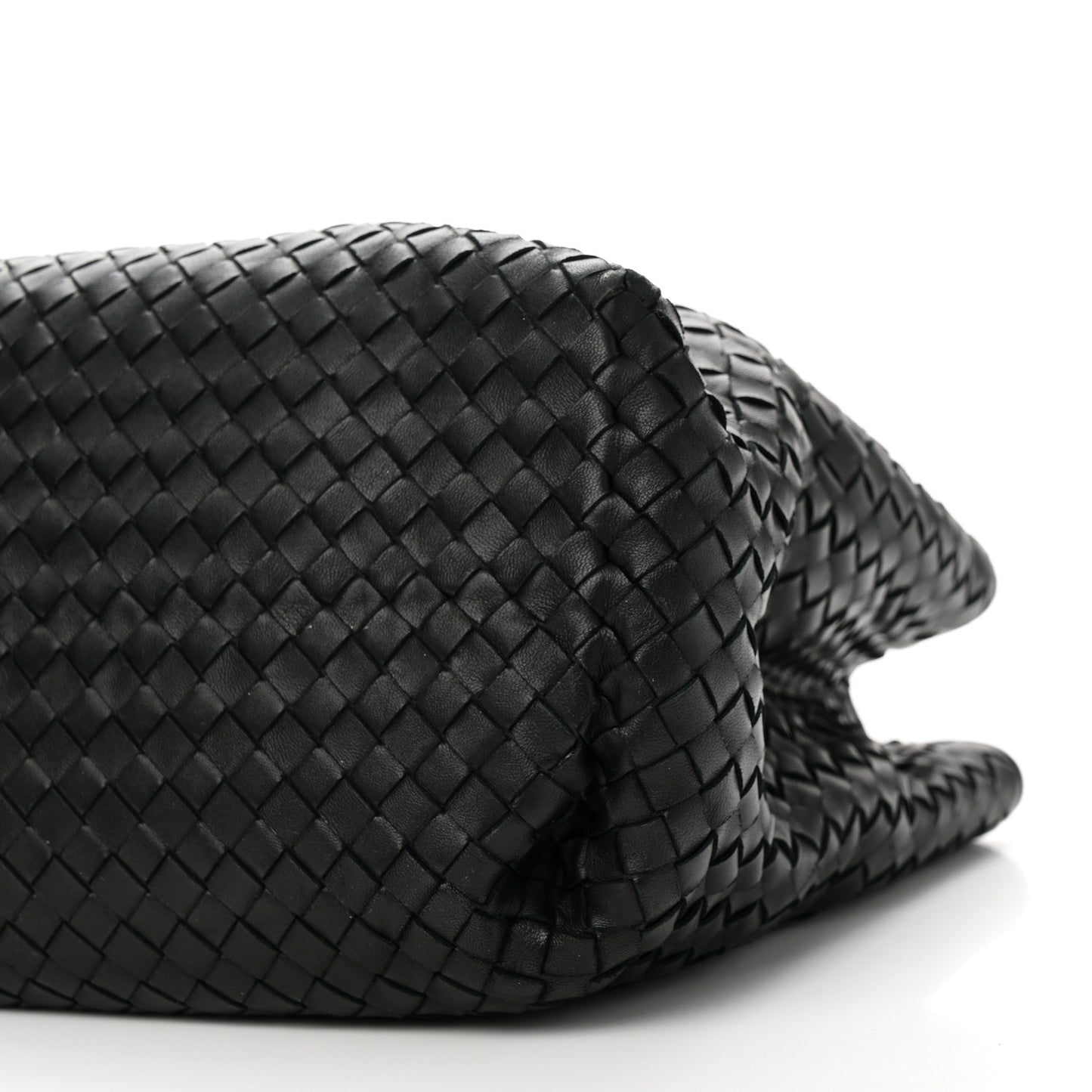 Nappa Intrecciato Medium Classic Chain Strap Tote Black