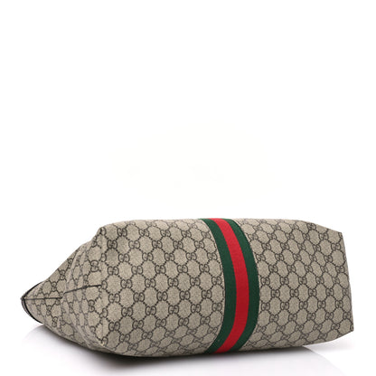 Gucci GG Supreme Monogram Medium Ophidia Shopping Tote Brown 4 of 10