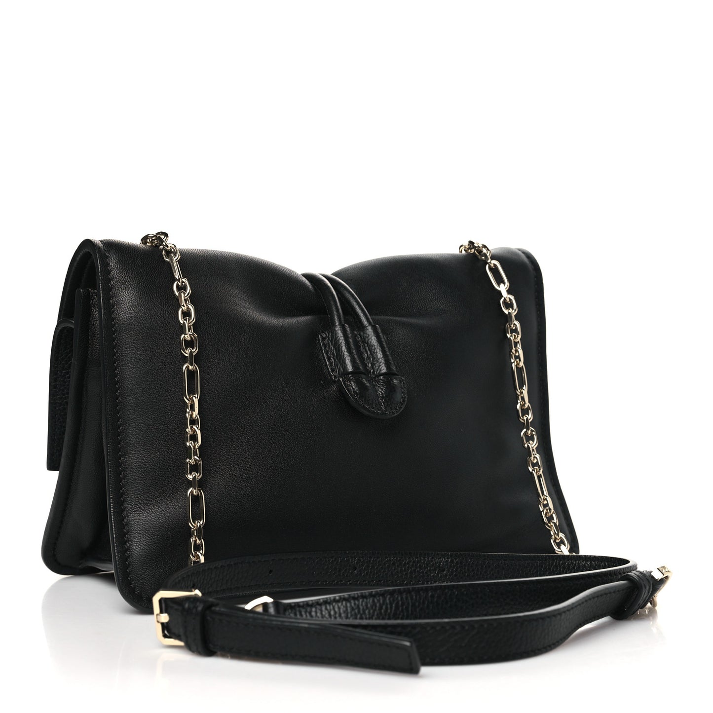 Calfskin Small Candy Shoulder Bag Black