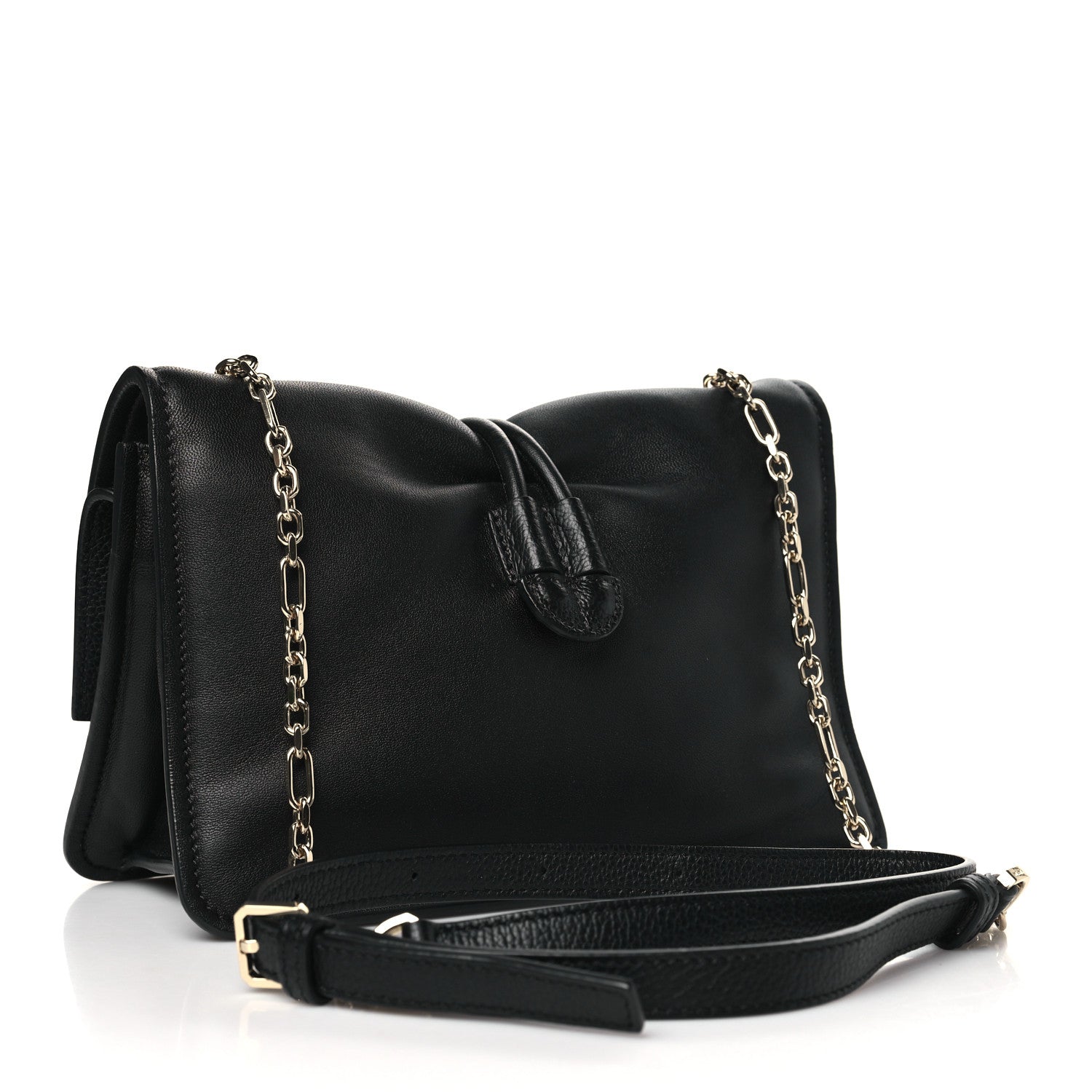 MCM Calfskin Small Candy Shoulder Bag Black 3 of 11