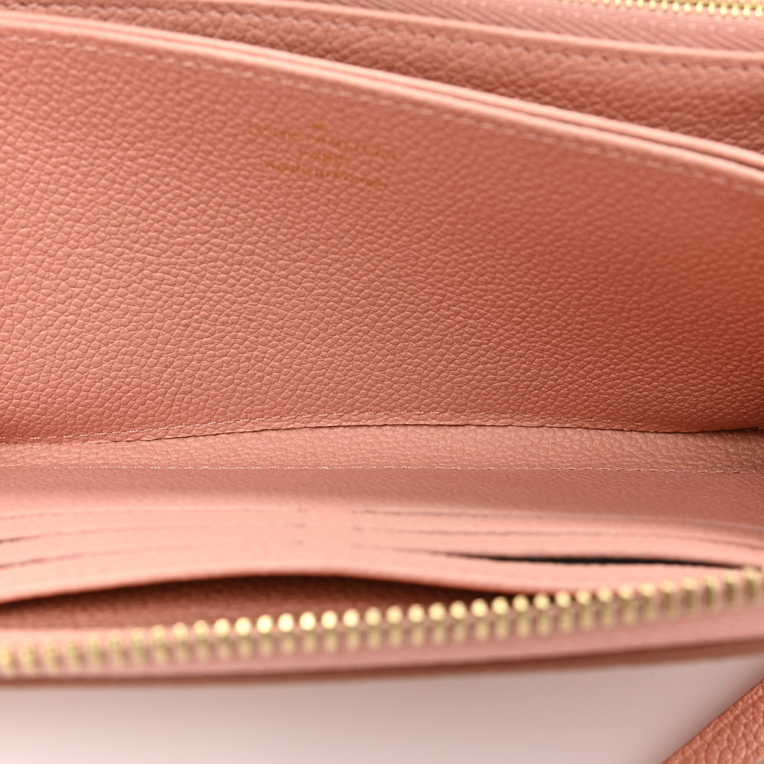 Louis Vuitton Empreinte Monogram Giant Zippy Wallet Rose Trianon Creme 9 of 15