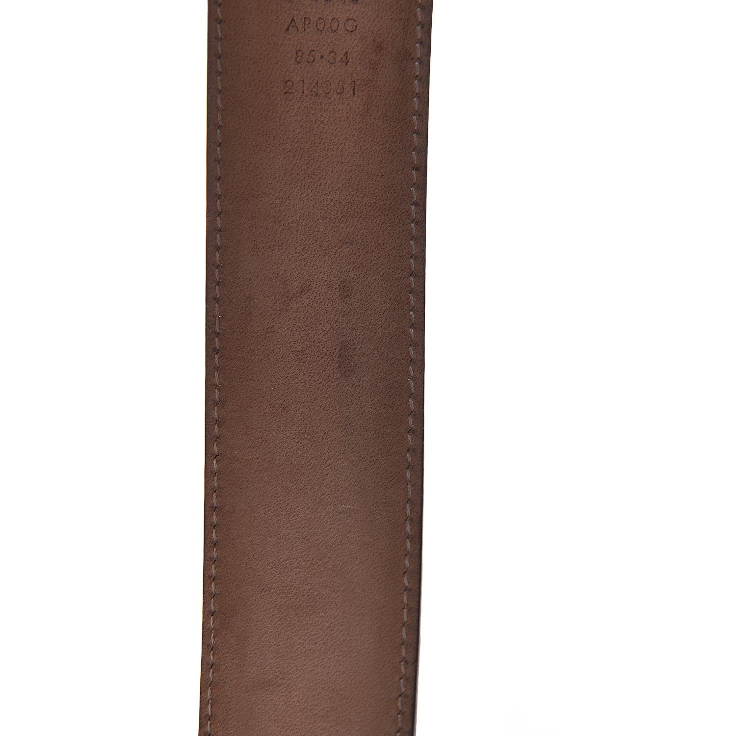 Gucci Calfskin Interlocking G 37mm Belt 85 34 Camelia 7 of 10