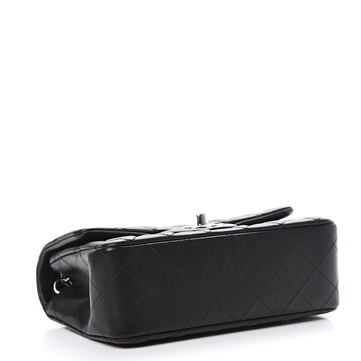 Chanel Lambskin Quilted Mini Rectangular Flap Black 3 of 12